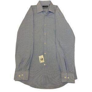 The men's store Long Sleeve Checked Button Down Shirt - Regular Fit - Neck 15